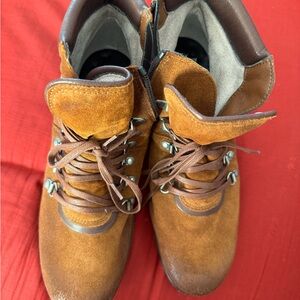Brown Suede Hiking Boots